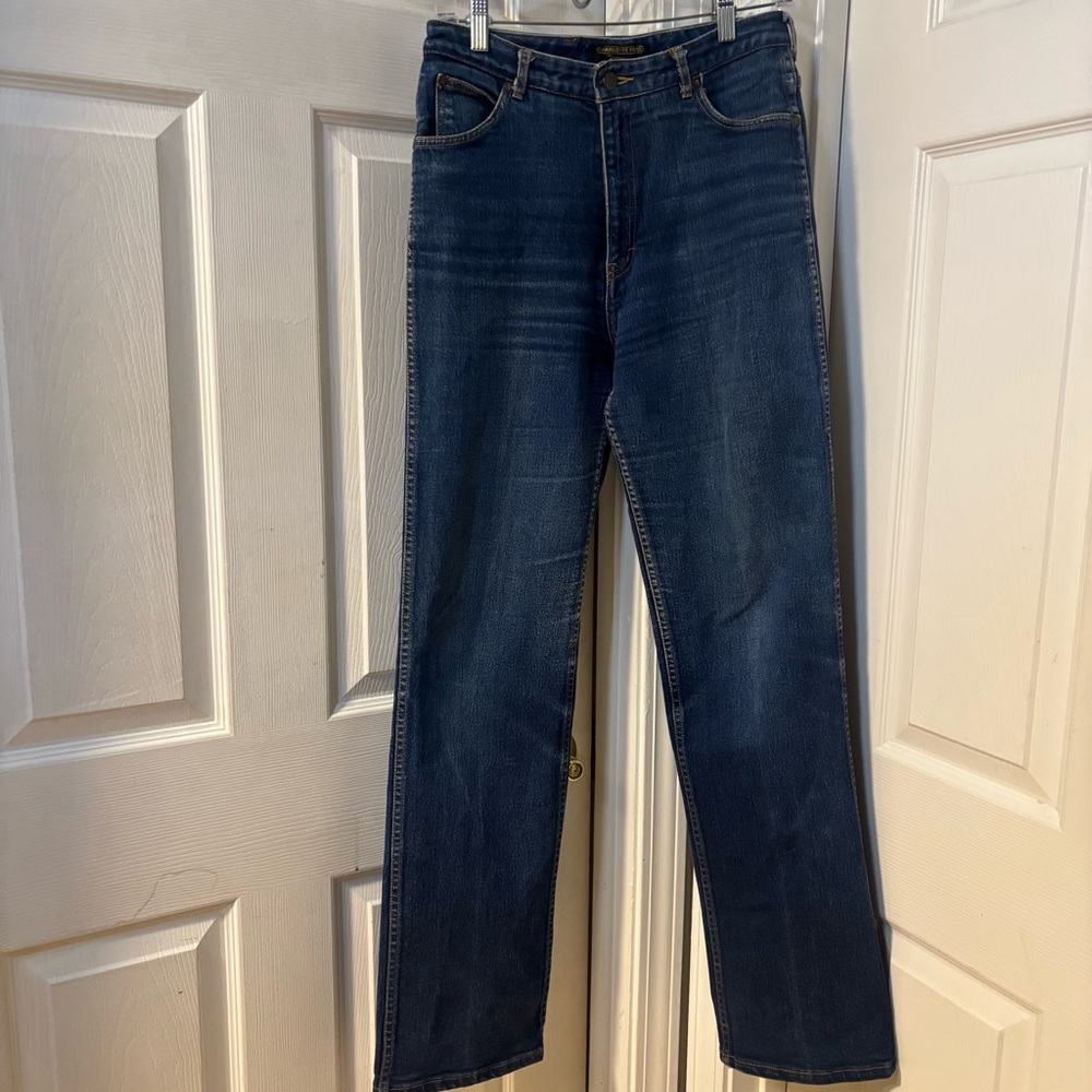 Charlotte Ford Women High Waisted Straight Leg Blue Jeans from 60’s-70’s Size 12